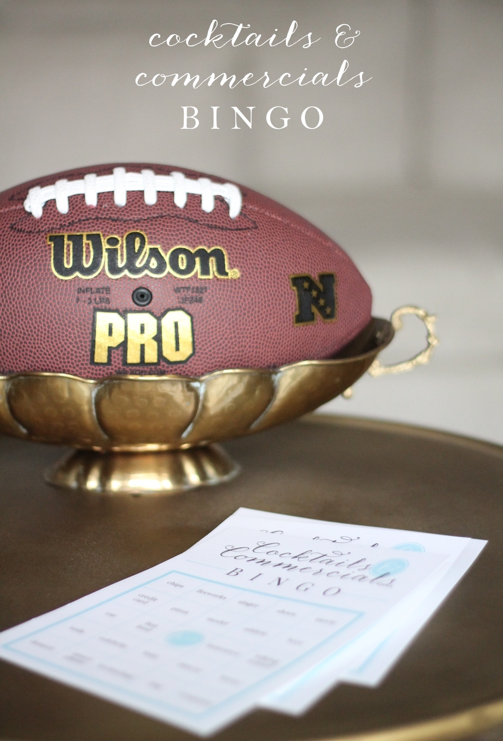 Super Bowl Bingo Printable Party Ideas