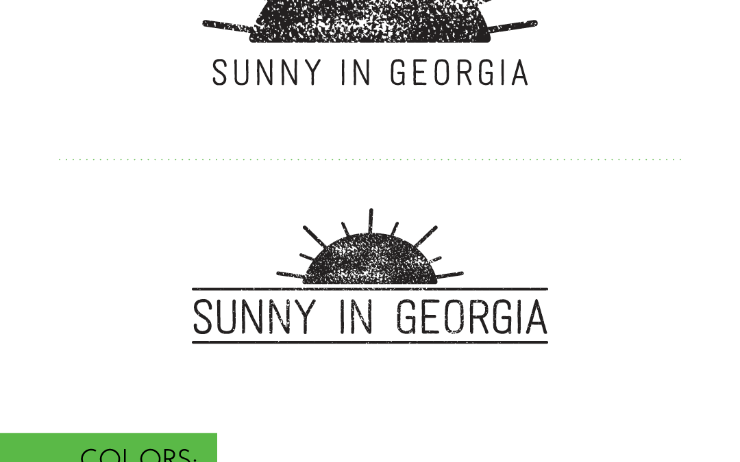 Sunny In Georgia T-Shirt Company Vintage Logo Design