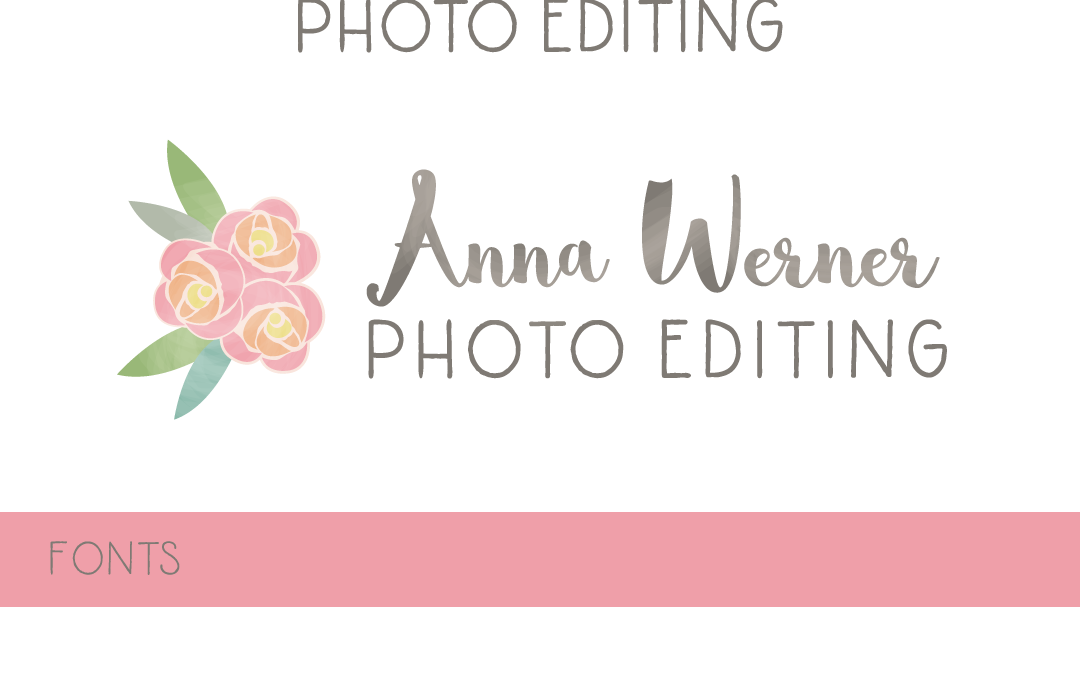 Logo Design – Anna Werner Photo Editor Branding